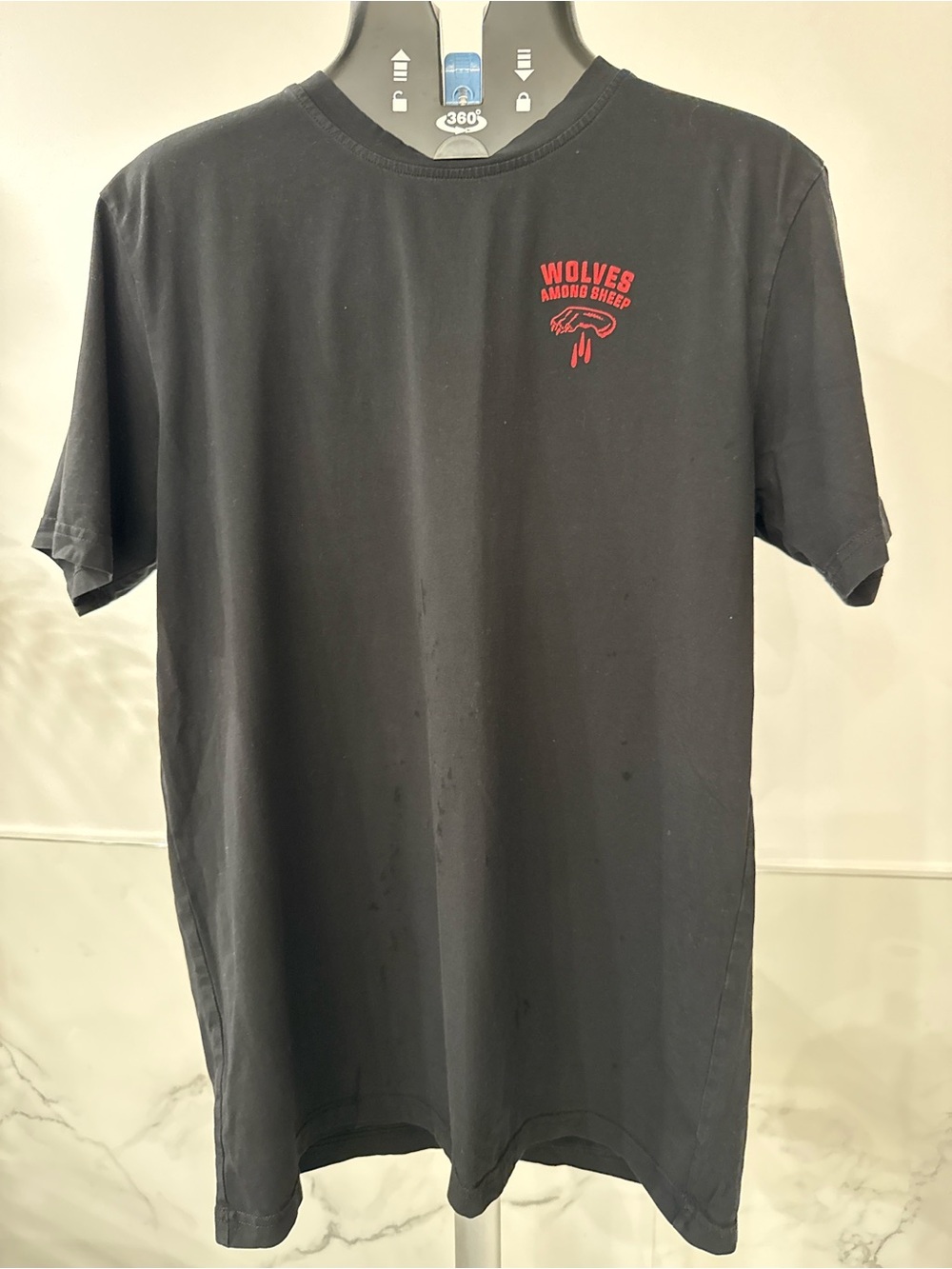 Kill Crew Black Short-Sleeve Tee with Red Chest Graphic